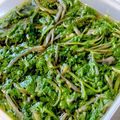 cocoruna's cooksnap of when they made 山菜 ヤマニンジンのおひたし.