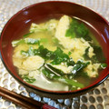 アイリッシュショコラ's cooksnap of when they made ほうれん草とフワフワたまごのお吸い物.