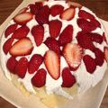 りえごん＠和歌山's cooksnap of when they made 苺 ヨーグルトムース ドームケーキ.