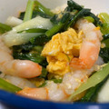 苔moss子's cooksnap of when they made 海老と小松菜とふんわり卵の炒め物.