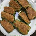tomatomo03's cooksnap of when they made 醤油の力で、簡単ピーマンの肉詰め.