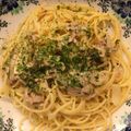 ∞とてちてた∞'s cooksnap of when they made 簡単！ツナと麺つゆパスタ.