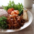 さくらたけのこ's cooksnap of when they made ■自家製ハンバーグのきのこカレーソース■.