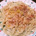 めげさん's cooksnap of when they made ごま油で和風ネギ節パスタ.