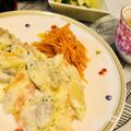 LimeLunch's cooksnap of when they made そぼろ入り♪マカロニ・グラタン.