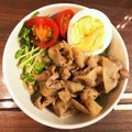 lucky77's cooksnap of when they made 豚こまde簡単ルーロー飯.