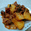 楽食いちばん's cooksnap of when they made 筍と挽き肉とｷﾑﾁの甘辛炒め.