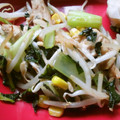 花時計咲いた's cooksnap of when they made ５分！小松菜ともやしのツナコーン炒め.
