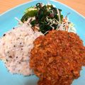 クックMLS2S3☆'s cooksnap of when they made 冷凍豆腐とトマト缶のキーマカレー.