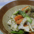 みやっちゅ's cooksnap of when they made 茹で野菜の木の芽和えサラダ.