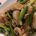さちたろすん's cooksnap of when they made にんにくの芽と豚肉のオイスターソース炒め.