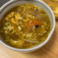 ふうたんぼ's cooksnap of when they made カレーリメイク♪カレー卵スープ♪.