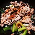 イケ麺大好き's cooksnap of when they made 豚ロース＆九条ネギのオリーブオイル炒め.