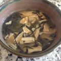トレピアンテ's cooksnap of when they made ひじきと胡麻プラスのお味噌汁.