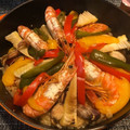 ひめままりん's cooksnap of when they made ルクルーゼ で 今夜はパエリア♪.