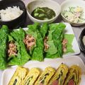 よちりん's cooksnap of when they made 納豆ツナのサンチュ巻.