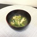☆こまっと☆'s cooksnap of when they made えのき茸と油揚げの味噌汁.