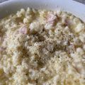 yukariix's cooksnap of when they made レンジで♪なんちってカルボナーラリゾット.