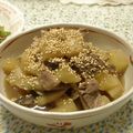 あっき～の妻's cooksnap of when they made まぐろアラと大根の煮物。ゴボウ風味♪.