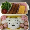ミチママＶ's cooksnap of when they made キャラ弁簡単クレヨンしんちゃんシロ弁.