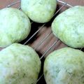 月川みづき's cooksnap of when they made かわいい、よもぎの丸パン♪.