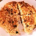きえまま's cooksnap of when they made 余ったうどんでチヂミ風.