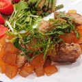 akiyuママ's cooksnap of when they made ５分煮 子供が喜ぶ豚小間肉と大根の煮付け.
