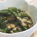 Aloha☆★'s cooksnap of when they made 簡単！さやえんどうの梅マヨおかか和え.