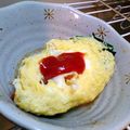 しまたむ21's cooksnap of when they made たった２分！レンジde卵焼き風オムレツ.