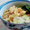 umemodoki's cooksnap of when they made 控えめな♪かき揚げ天ぷらうどん！.