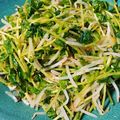 ぷりんまい's cooksnap of when they made レンジで簡単副菜！もやしと豆苗のナムル.