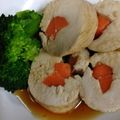 さるみどん's cooksnap of when they made 鶏むね肉のチキンロール（野菜巻き）.