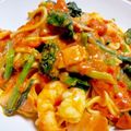 miumini's cooksnap of when they made 海老とほうれん草のトマトクリームパスタ.
