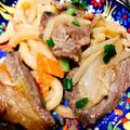 ricomimi's cooksnap of when they made ジンギスカン風焼うどん.
