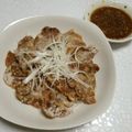 ✯聖夢✯'s cooksnap of when they made 豚ロース薄切り竜田揚げの白髪ネギサンド.