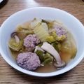 ポニーリボン's cooksnap of when they made 白菜と肉団子のあったか和風スープ.