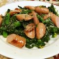 nana_tenjo's cooksnap of when they made 菜の花とウインナーのチーズ炒め.