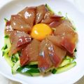 ななやまゆり's cooksnap of when they made 簡単！焼き肉のタレでイナダのユッケ.
