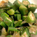 eruchee's cooksnap of when they made 簡単　おくらのお浸し.