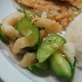 万華月's cooksnap of when they made 超簡単！ちくわときゅうりの炒め物.