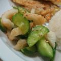 万華月's cooksnap of when they made 超簡単！ちくわときゅうりの炒め物.