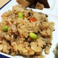 yurimami's cooksnap of when they made 給食のレシピ 炊飯器で中華おこわ.