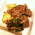 かどりんこ's cooksnap of when they made 牛肉と厚揚げの甘辛オイスター炒め.