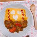 アビーゲイル's cooksnap of when they made オムライスハートソース♡ハート飾り.