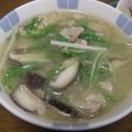 まあくんのおくさん's cooksnap of when they made 椎茸・水菜・豚肉の味噌汁.