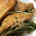 mantacarp's cooksnap of when they made 厚揚げ＆水菜のポン酢浸し.