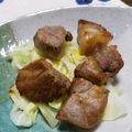 ふじもんもん☆'s cooksnap of when they made 簡単節約～豚のサイコロステーキ.
