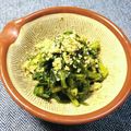 ルチアーノ★★★'s cooksnap of when they made 青菜とワカメのバジルペスト和え.