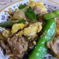 まりゆりひろこ's cooksnap of when they made 豚肉とシャキシャキ絹さや、ふんわり卵炒め.