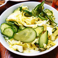 えちごーり's cooksnap of when they made キャベツときゅうりと生姜の浅漬け.